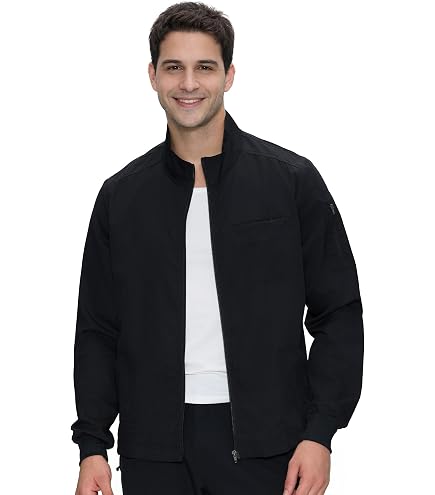 Amazon.com: Dickies EDS Essentials Scrub Jacket for Men Zip Front